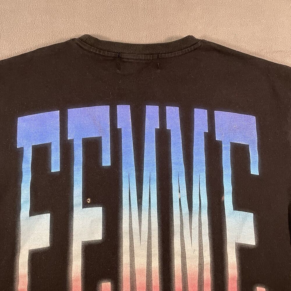 Homme Femme Heavyweight Logo Double Sided T Shirt Sz L Luxury Streetwear Hip Hop - Picture 8 of 10